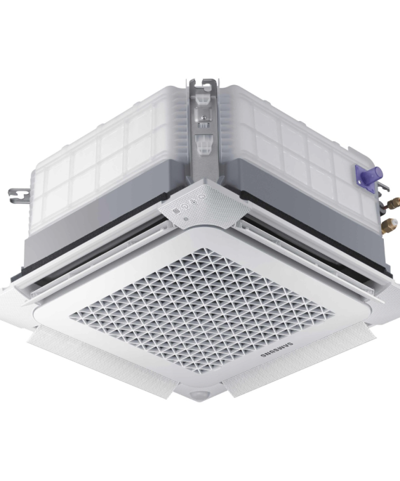 SAMSUNG BEVĖJĖS MULTI-SPLIT MINI 4-KRYPTĖS 2.0/2.2KW KASETĖS VIDINIS BLOKAS; KOMPLEKTUOJAMAS SU APDAILA IR DISTANCINIU PULTELIU