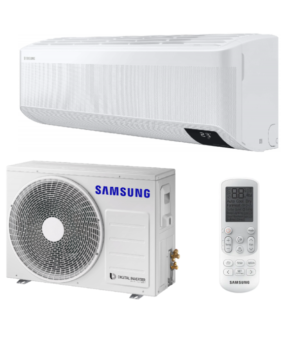 SAMSUNG DELUXE KOMERCINĖS KLASĖS BEVĖJIS SIENINIS 7.1/8.0KW ORO KONDICIONIERIAUS KOMPLEKTAS