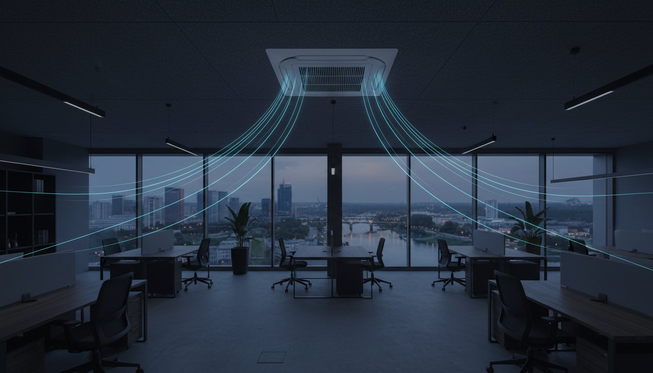 Kasetiniai oro kondicionieriai: Efektyvus vėsinimas didelėms erdvėms (2026 m. gidas) kasetiniai oro kondicionieriai: efektyvus vėsinimas didelėms erdvėms (2026 m. gidas) hero image