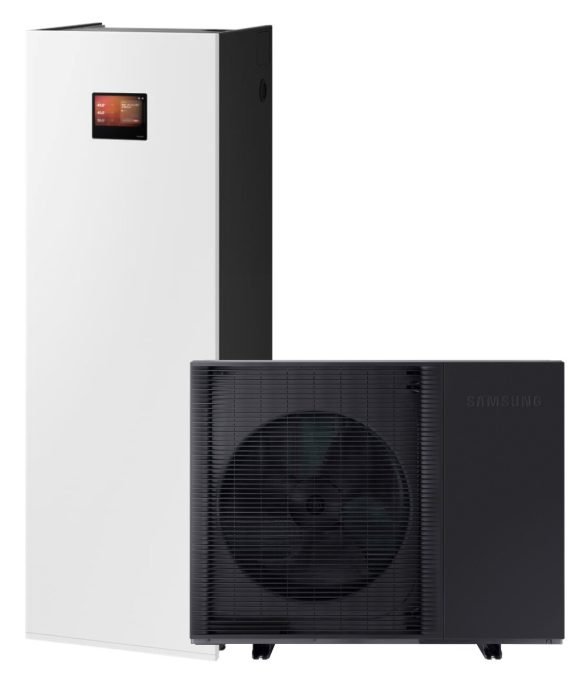 Samsung oras-vanduo ClimateHub MONO AI Quiet 12 kW su 200L boileriu