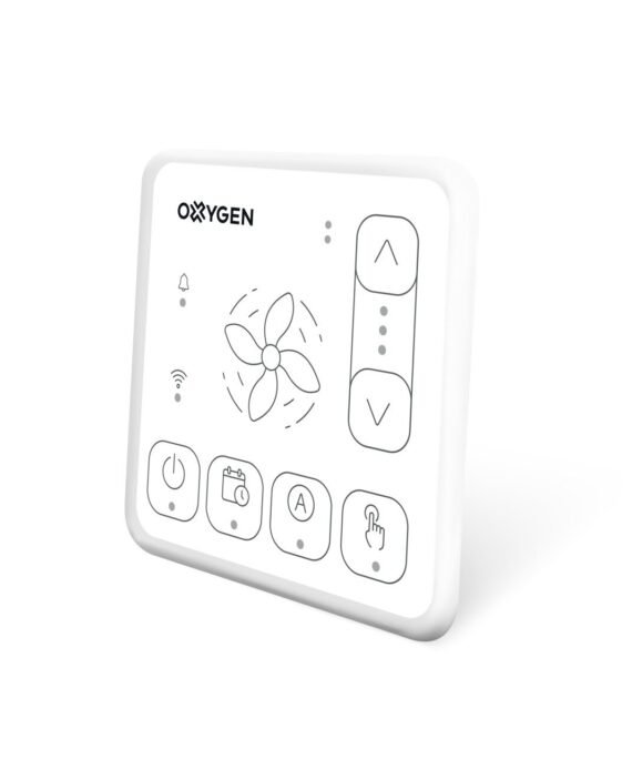 Oxygen rekuperatoriaus Easy pultas su WiFi ir Bluetooth baltas